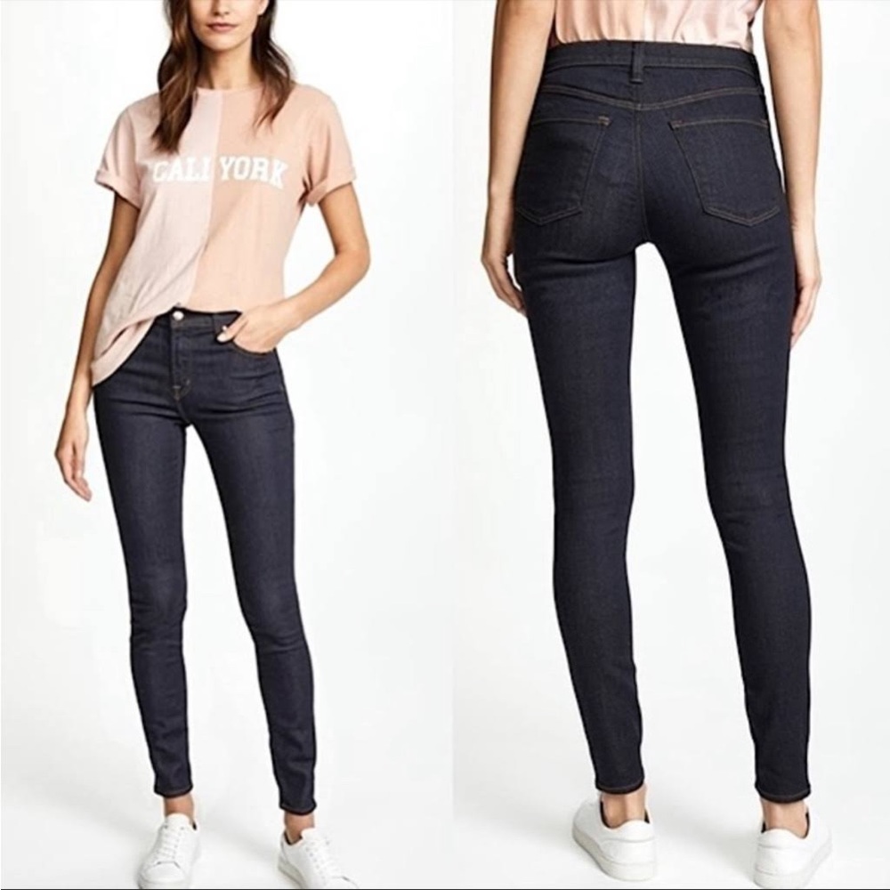 J. Brand Maria High Rise Skinny in After Dark